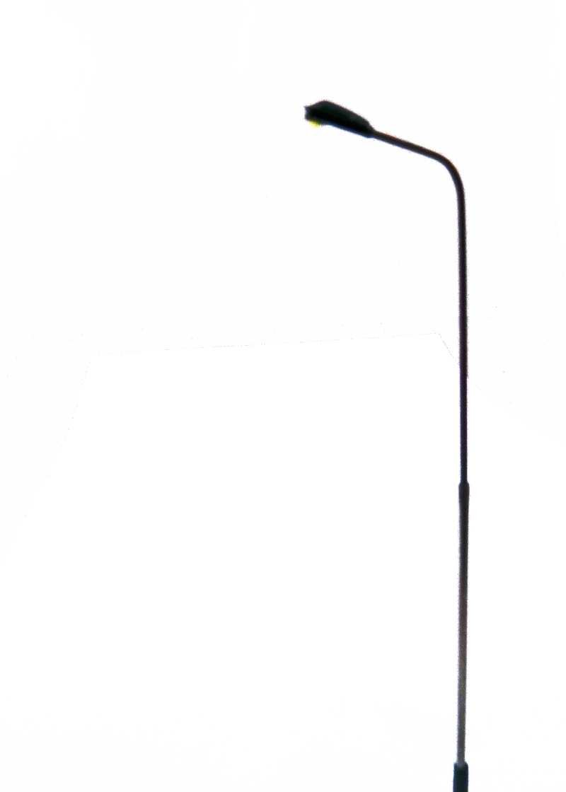 Lampadaire courbe simple  led blanche