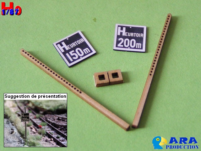 ARA - HO.SIG14026A Signalisation - Heurtoir 150m et Heurtoir 200m